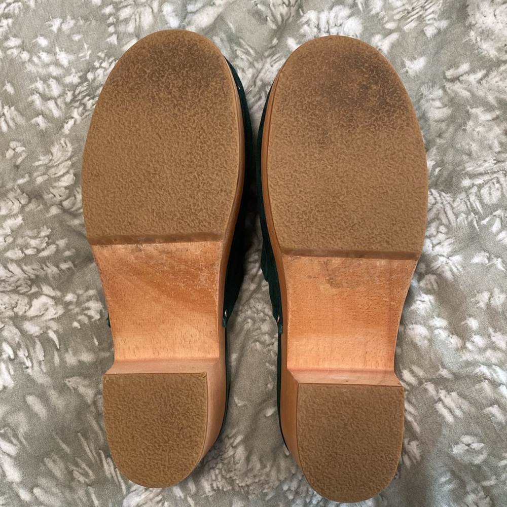 Charlotte Stone Martino Clogs in Emerald - Picture 4 of 12